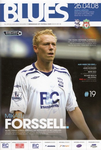 Match programme